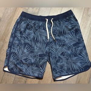 Fair Harbor The One Shorts Swim Trunks Lined Mens Medium Navy 8" Inseam